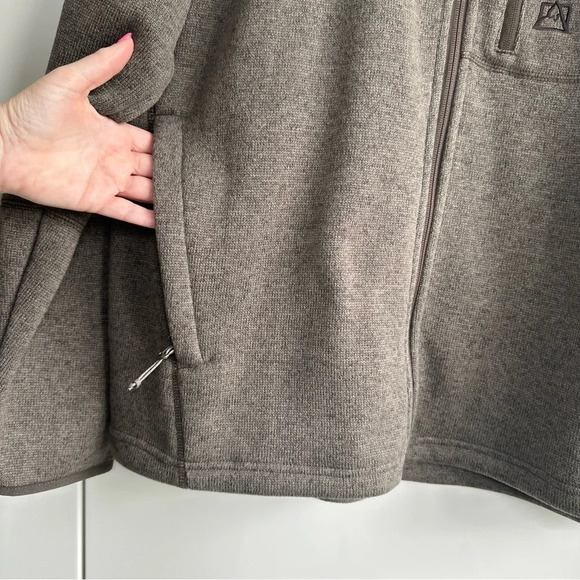 Mens Avalanche Zip Front Jacket Size XXL Olive Green Pockets Long Sleeve Hiking - Picture 5 of 12